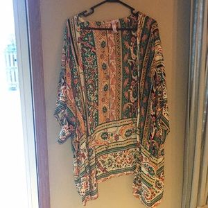 Long Patterned Kimono